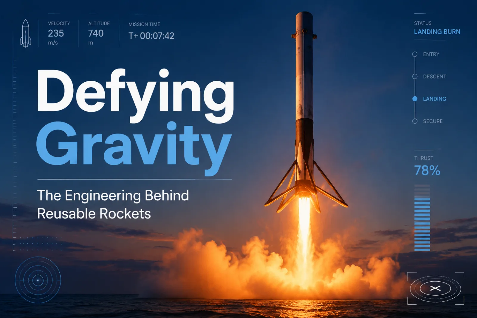 How Rockets Land Themselves