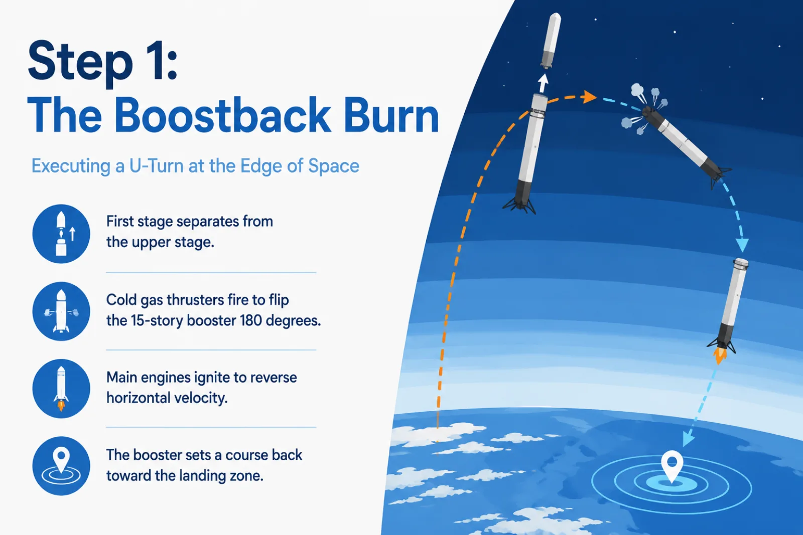 How Rockets Land Themselves